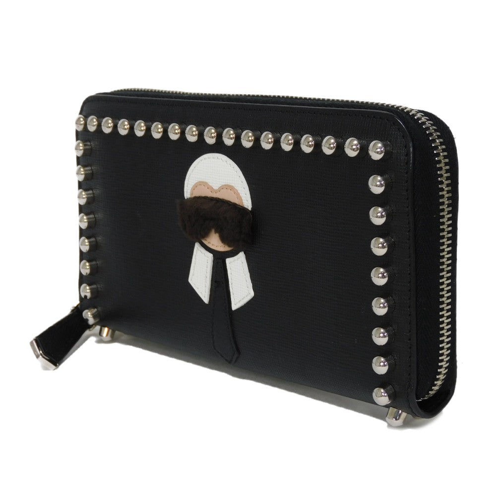 Fendi Leather Zip Around Wallet 8M0299