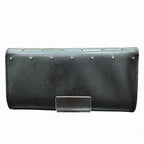 Fendi Leather Studded Chain Wallet 8M0365