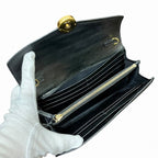 Fendi Leather Studded Chain Wallet 8M0365