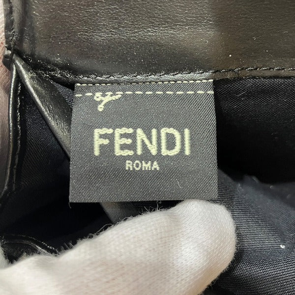 Fendi Leather Studded Chain Wallet 8M0365