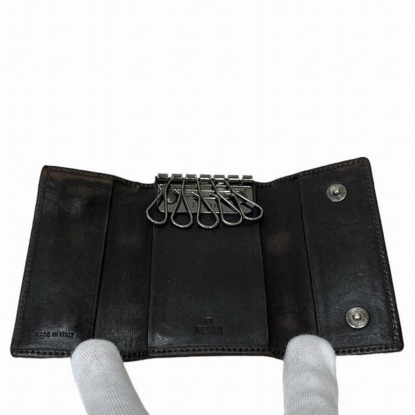 Fendi Zucca Canvas 6 Key Case 2292-8AP002