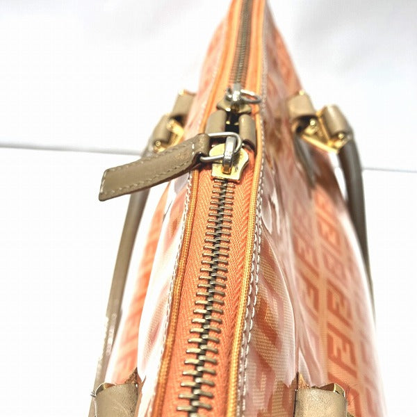 Fendi Zucchino Enamel Leather Handbag