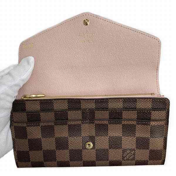 Louis Vuitton Damier Portefeuille Sarah Rose Ballerine Wallet N60114