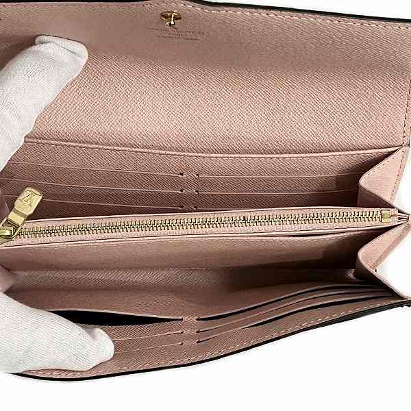Louis Vuitton Damier Portefeuille Sarah Rose Ballerine Wallet N60114