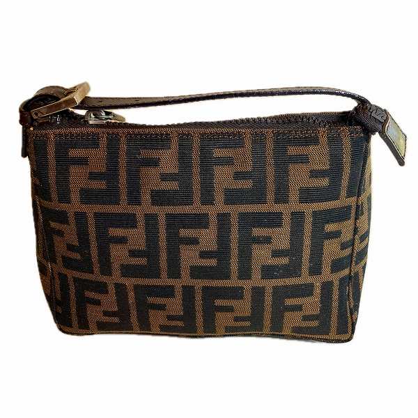 Fendi Nylon Leather Makeup Pouch