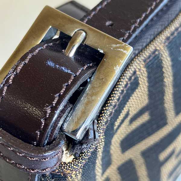 Fendi Nylon Leather Makeup Pouch