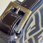 Fendi Nylon Leather Makeup Pouch