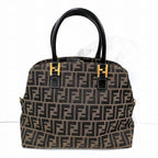 Fendi Zucca Canvas Handbag Brown