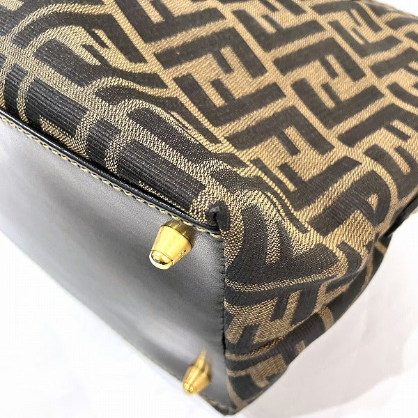 Fendi Zucca Canvas Handbag Brown