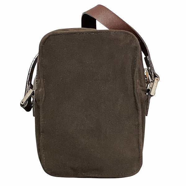 Fendi Nylon Leather Pouch Shoulder Bag