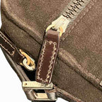 Fendi Nylon Leather Pouch Shoulder Bag