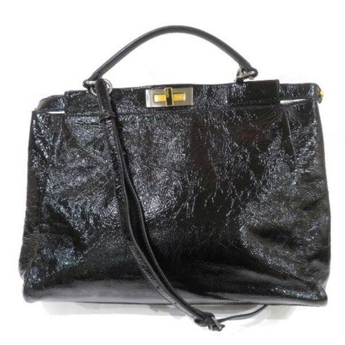 Fendi Peekaboo Patent Leather Handbag