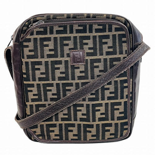 Fendi Mamma Bucket Bag Canvas Leather