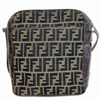 Fendi Mamma Bucket Bag Canvas Leather