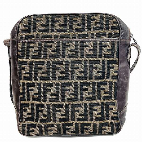Fendi Mamma Bucket Bag Canvas Leather