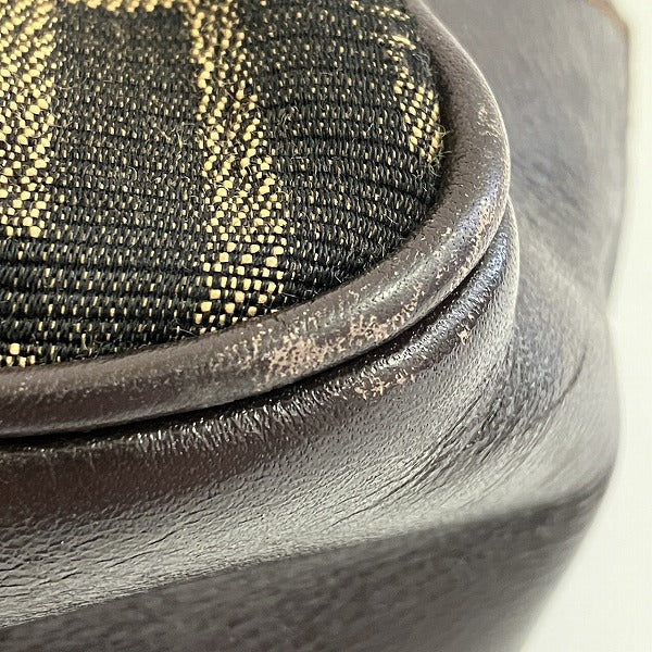 Fendi Mamma Bucket Bag Canvas Leather