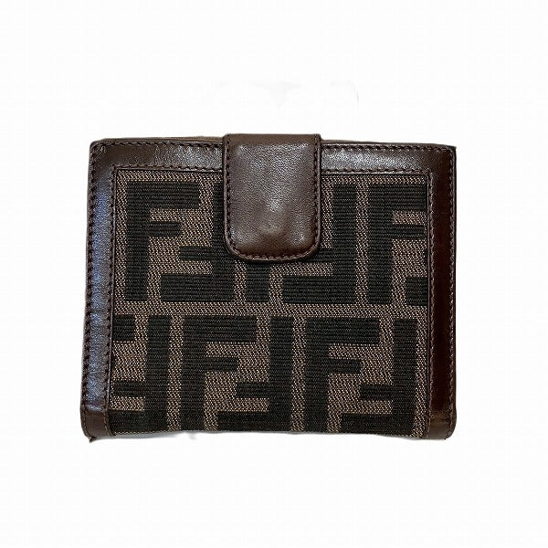Fendi Zucca Compact Wallet Unisex