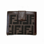 Fendi Zucca Compact Wallet Unisex