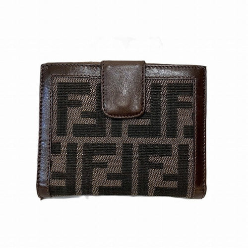 Fendi Zucca Compact Wallet Unisex