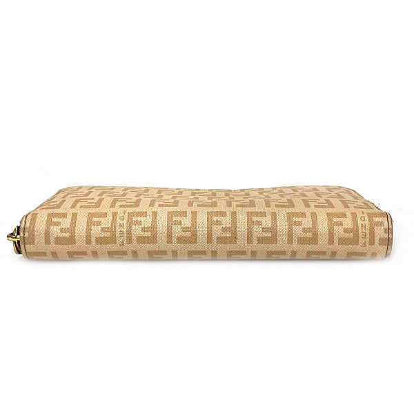 Fendi Zucchino Leather Zip Wallet 8M0024