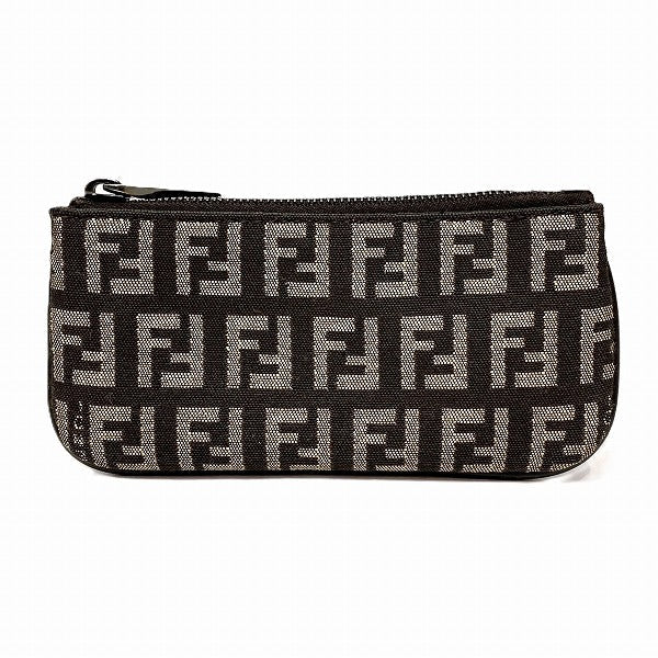 Fendi Zucca Canvas Coin Case Unisex