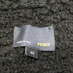 Fendi Wool Nylon Cape Shawl