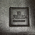 Fendi Zucca Canvas Leather Trifold Wallet