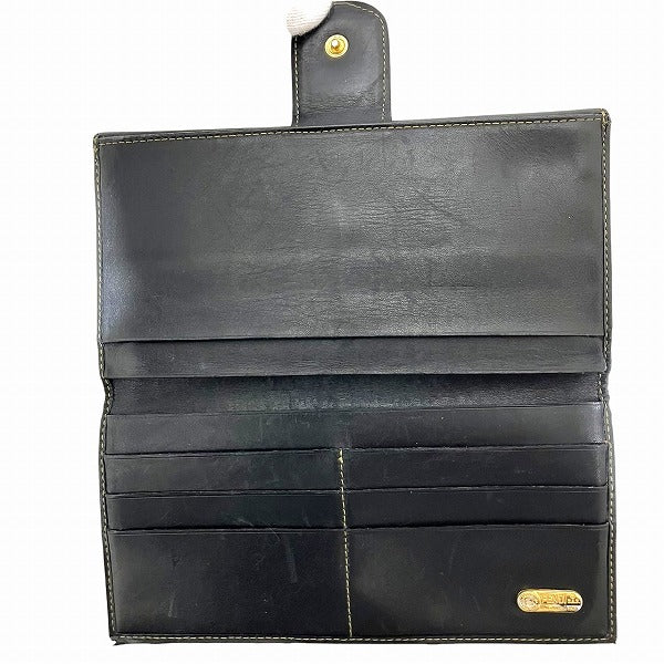 Fendi Zucca Canvas Leather Long Wallet