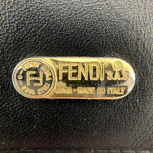 Fendi Zucca Canvas Leather Long Wallet