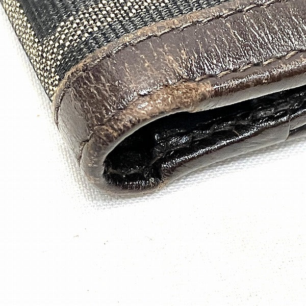 Fendi Zucca Canvas Leather Bifold Wallet