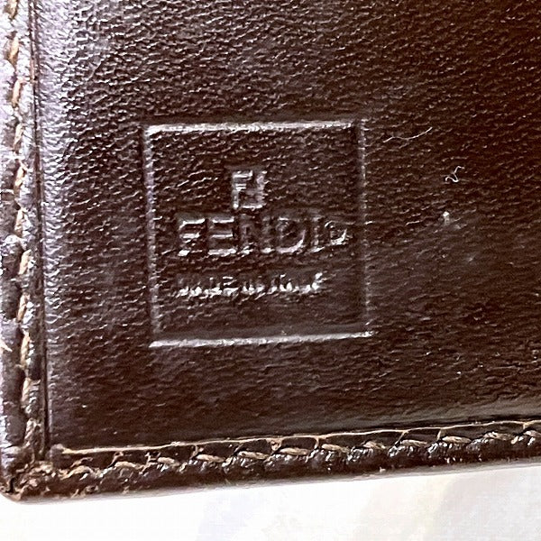 Fendi Zucca Canvas Leather Bifold Wallet