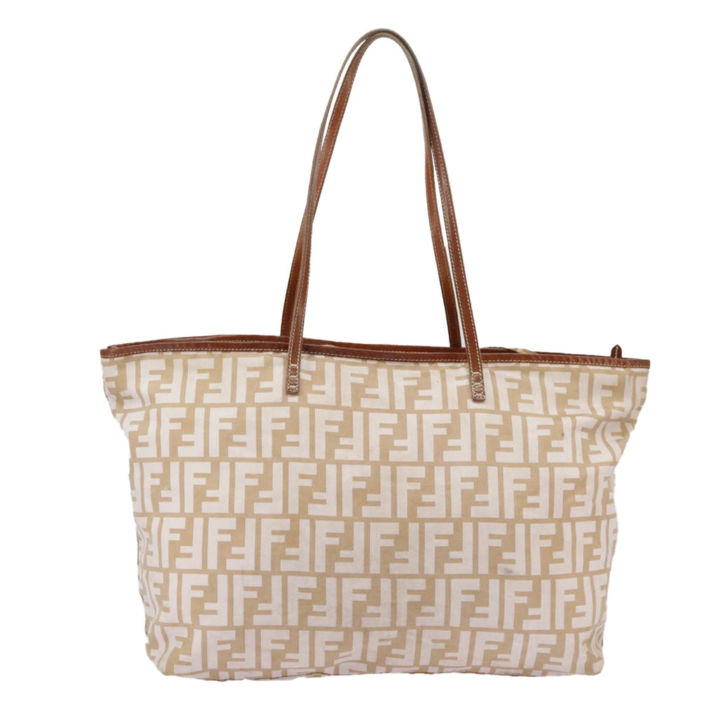 FENDI Zucca Canvas Tote Bag Beige100708