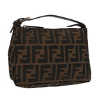 FENDI Zucca Canvas Pouch Brown Black100791