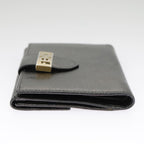 FENDI Wallet Leather Black101125