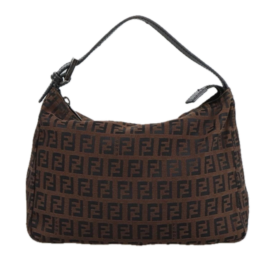 FENDI Zucchino Canvas Pouch Brown101175