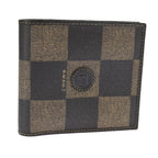 FENDI Pecan Canvas Wallet Black Brown Black Brown101275
