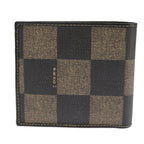 FENDI Pecan Canvas Wallet Black Brown Black Brown101275