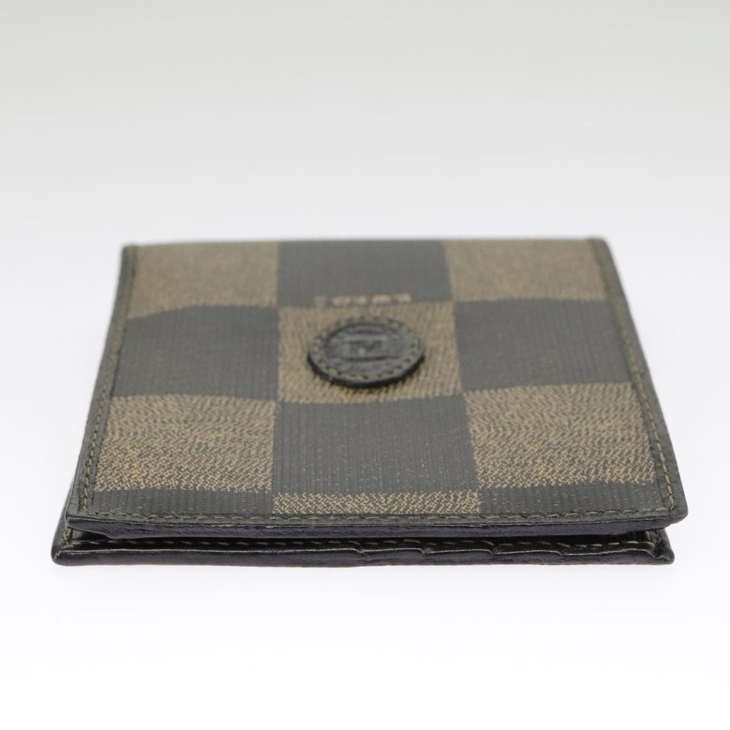 FENDI Pecan Canvas Wallet Black Brown Black Brown101275