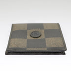 FENDI Pecan Canvas Wallet Black Brown Black Brown101275
