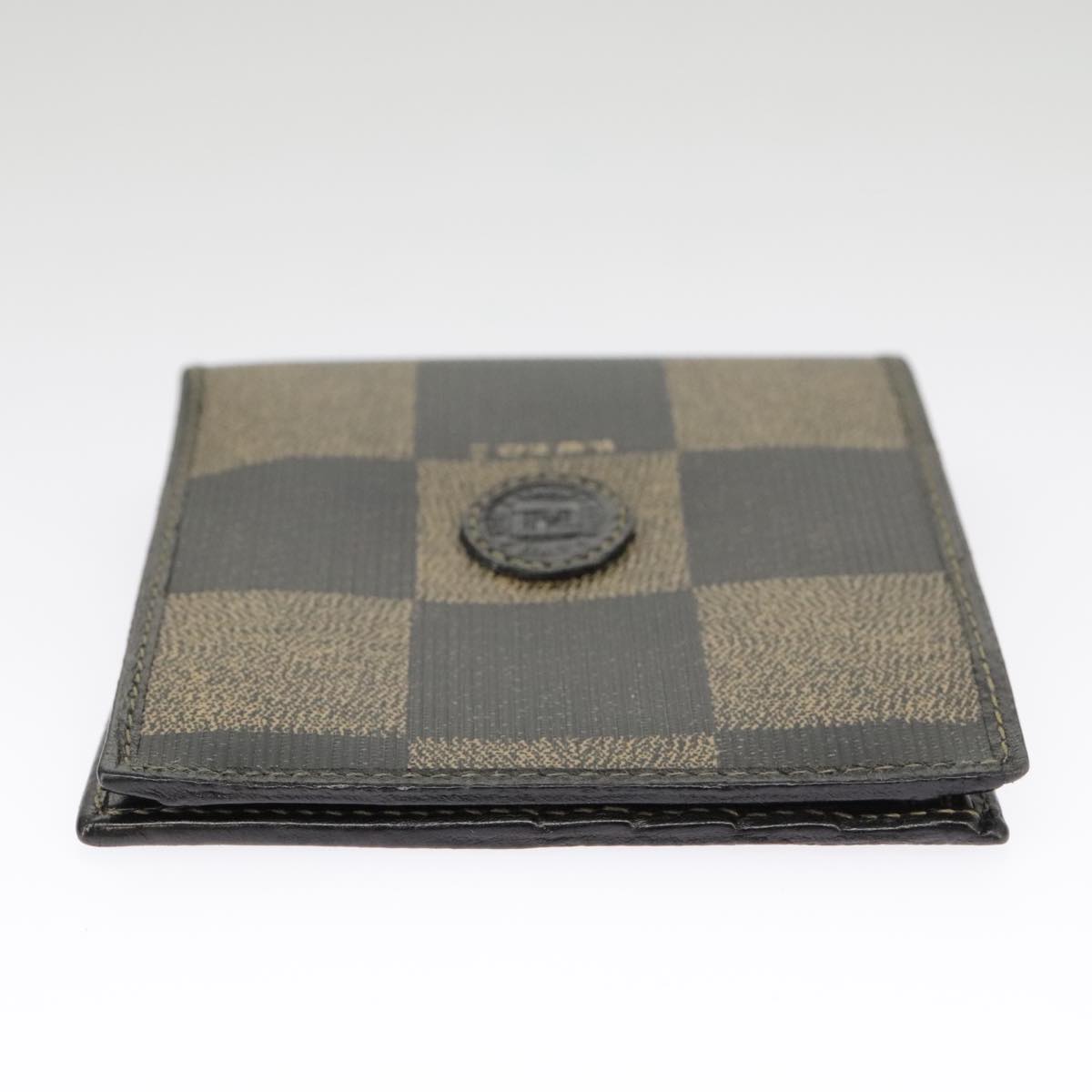 FENDI Pecan Canvas Wallet Black Brown Black Brown101275