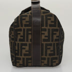 FENDI Zucca Canvas Vanity Hand Bag Brown101351