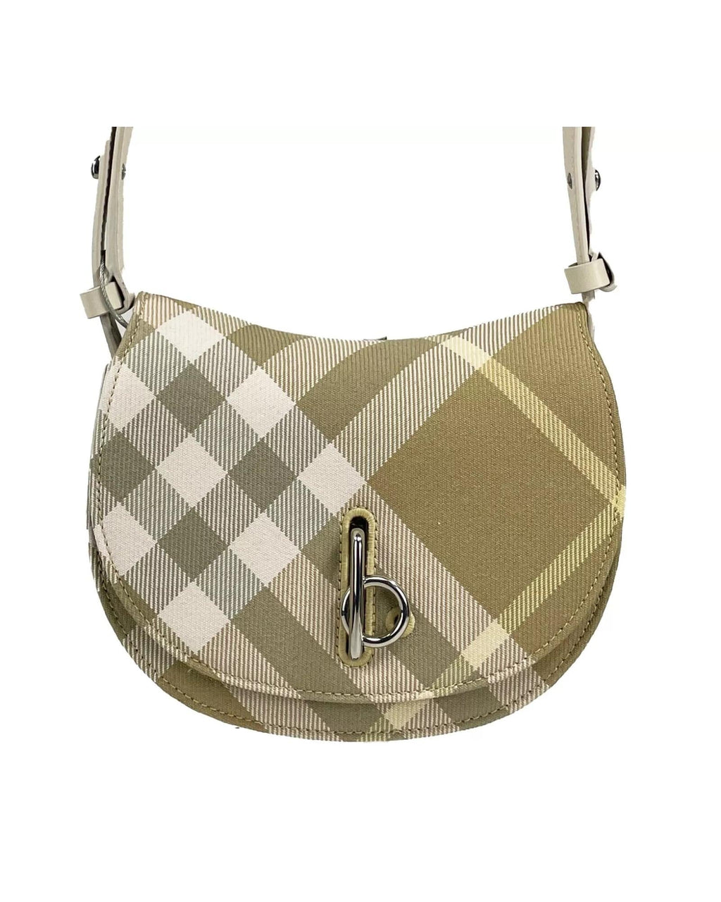 Burberry HalfMoon Crossbody Bag Women Flax