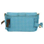 FENDI Mamma Baguette Shoulder Bag Nylon 2way Blue Gold102291