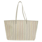 FENDI Zucca Canvas Tote Bag White Multicolor102446