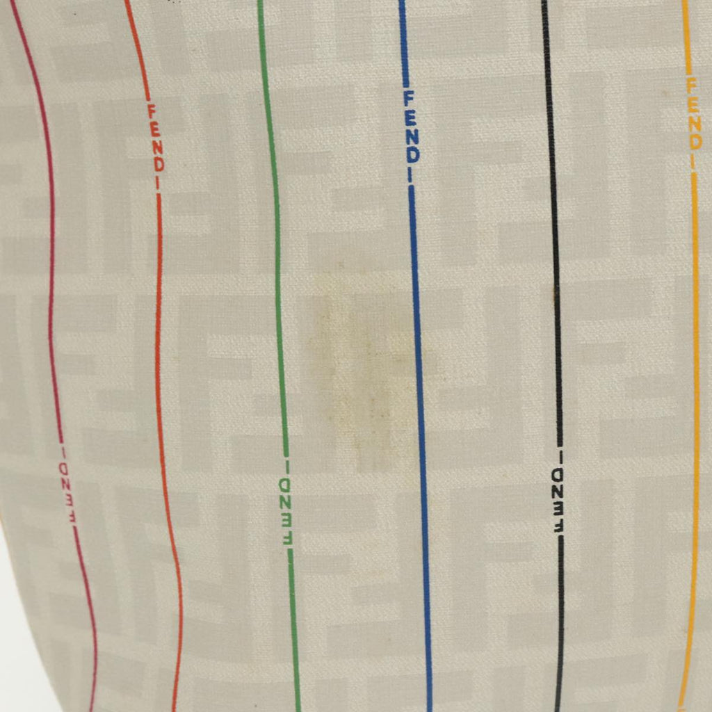 FENDI Zucca Canvas Tote Bag White Multicolor102446