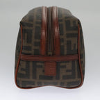 FENDI Zucca Canvas Pouch Brown Black102629