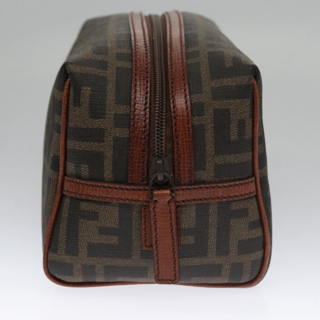 FENDI Zucca Canvas Pouch Brown Black102629