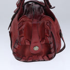 Chloe Silverado Shoulder Bag Leather Red 102883