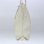 FENDI Zucca Canvas Tote Bag PVC White Silver102974