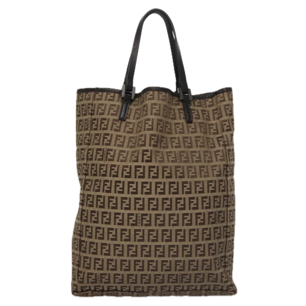 FENDI Zucchino Canvas Hand Bag Beige103401
